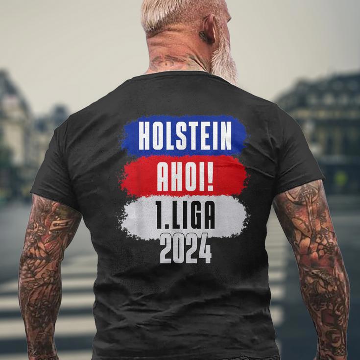 Moin 1Liga 2024 Holstein Ahoi Aufstieg Kiel Fan T-Shirt mit Rückendruck Geschenke für alte Männer