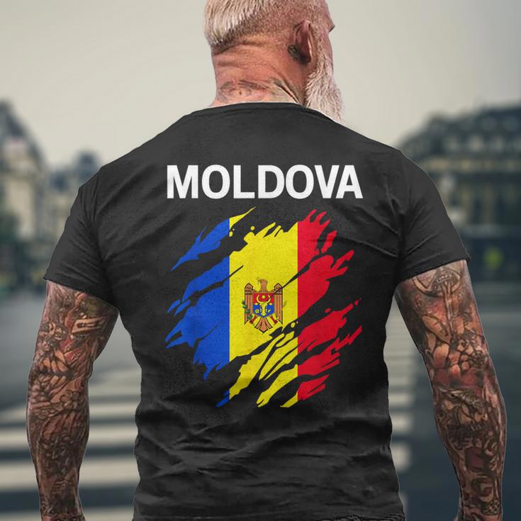 Moldova Flag T-Shirt mit Rückendruck Geschenke für alte Männer