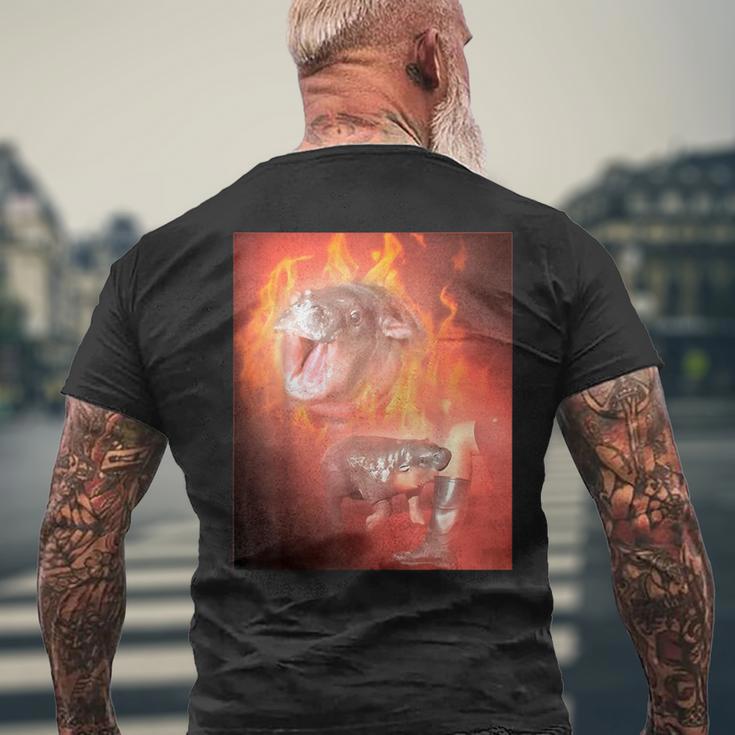 Moo Deng Bite T-Shirt mit Rückendruck Geschenke für alte Männer