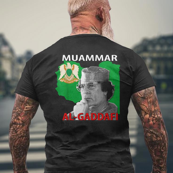 Muammar Gaddafi S T-Shirt mit Rückendruck Geschenke für alte Männer