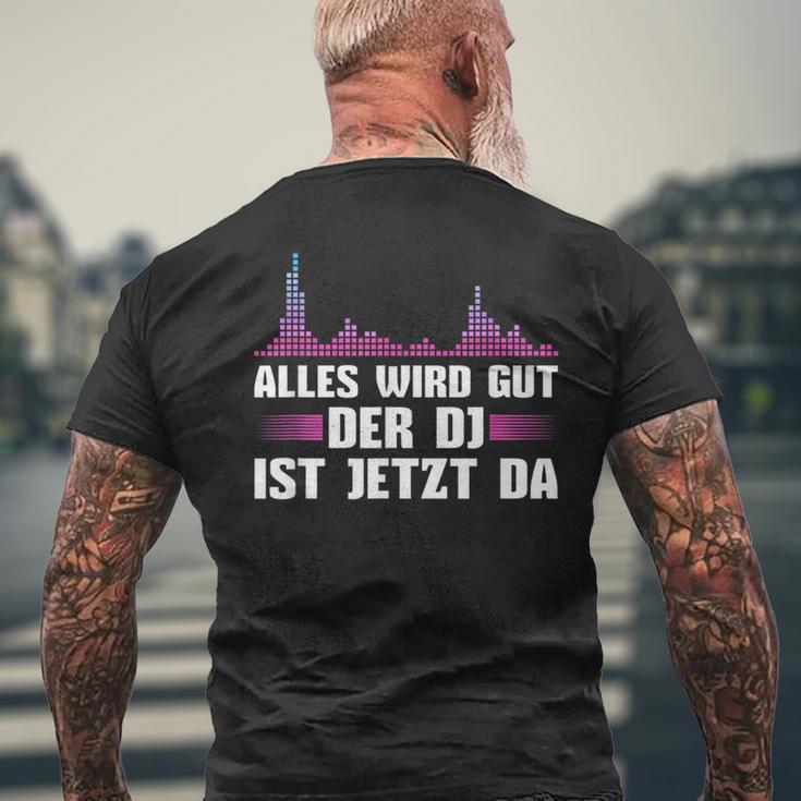 Music Mixer Der Discjockey Ist Jetzt Da T-Shirt mit Rückendruck Geschenke für alte Männer