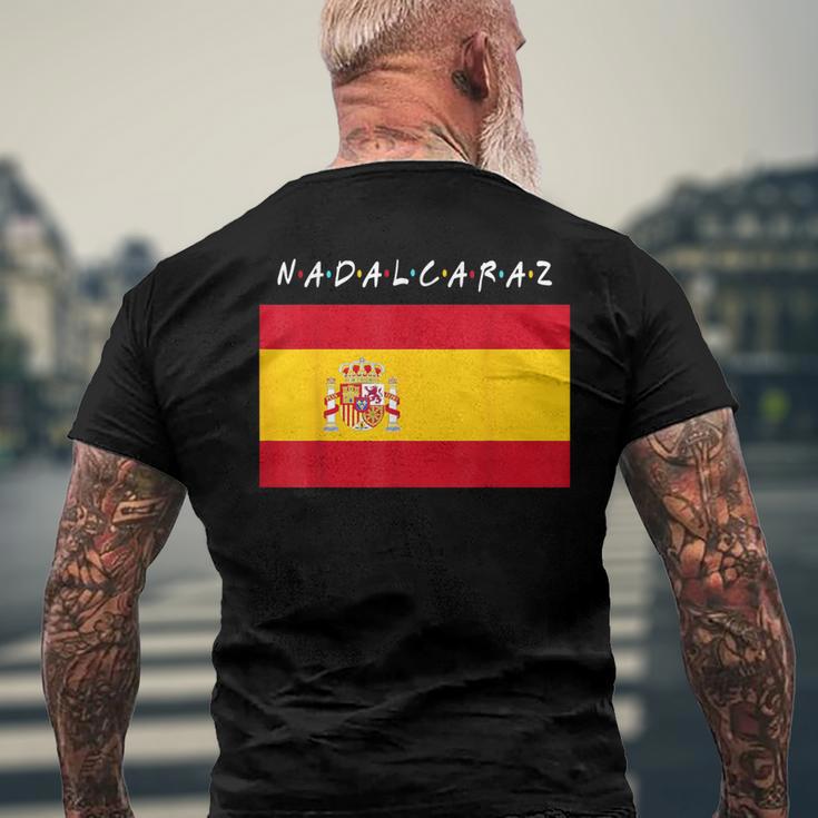 Nadalcaraz With Spain Flag T-Shirt mit Rückendruck Geschenke für alte Männer