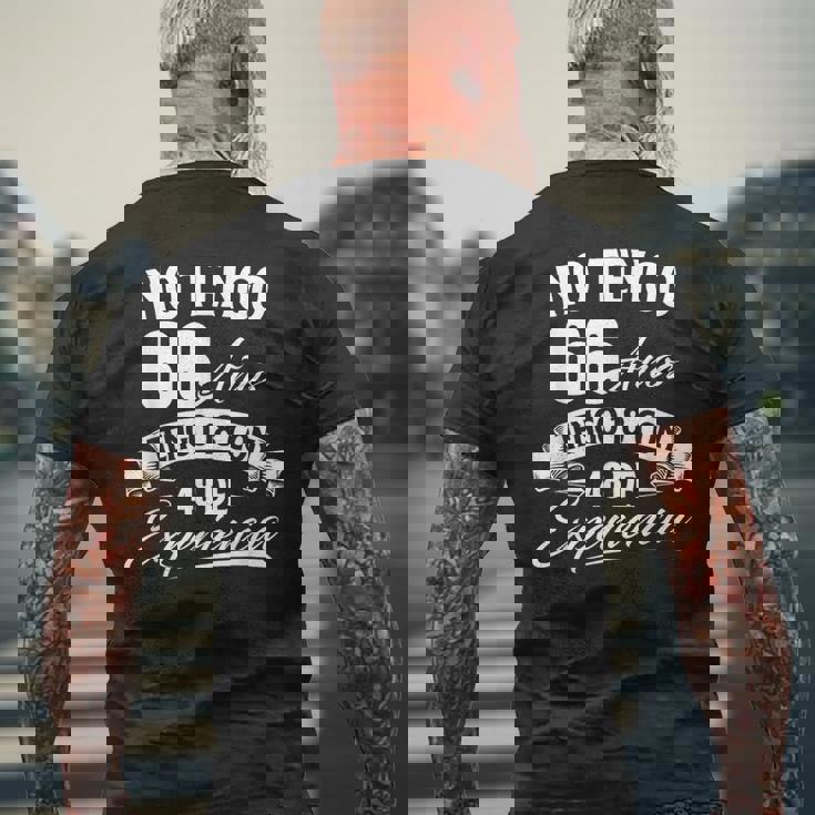 No Tengo 66 Años Tengo 18 Con 48 De Experiencia Cumpleaños Camiseta Hombre Estampado Espalda Regalos para ancianos