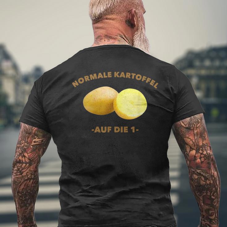 Normal Potatoes On Die 1 Meme T-Shirt mit Rückendruck Geschenke für alte Männer