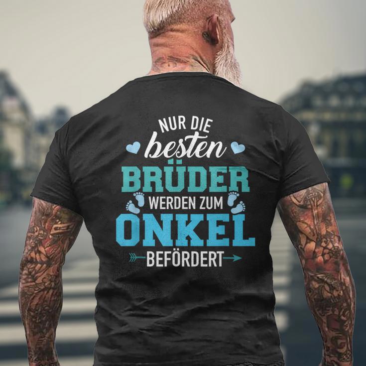 Nur Die Beste Brüder Werden Zum Unkel Befördert T-Shirt mit Rückendruck Geschenke für alte Männer