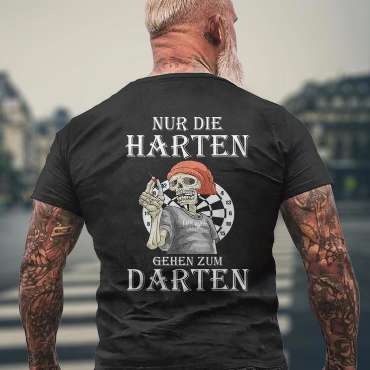 Nur Die Harten Gehen Zum Darten Gehen Zum Darten T-Shirt mit Rückendruck Geschenke für alte Männer