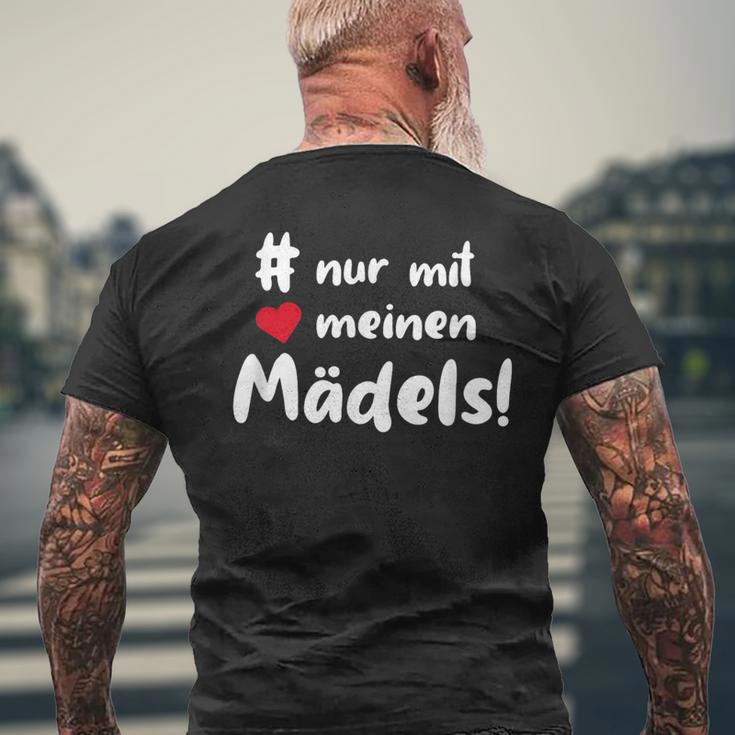 Nur Mit Meine Mädels Stammtischerein Clique Group T-Shirt mit Rückendruck Geschenke für alte Männer