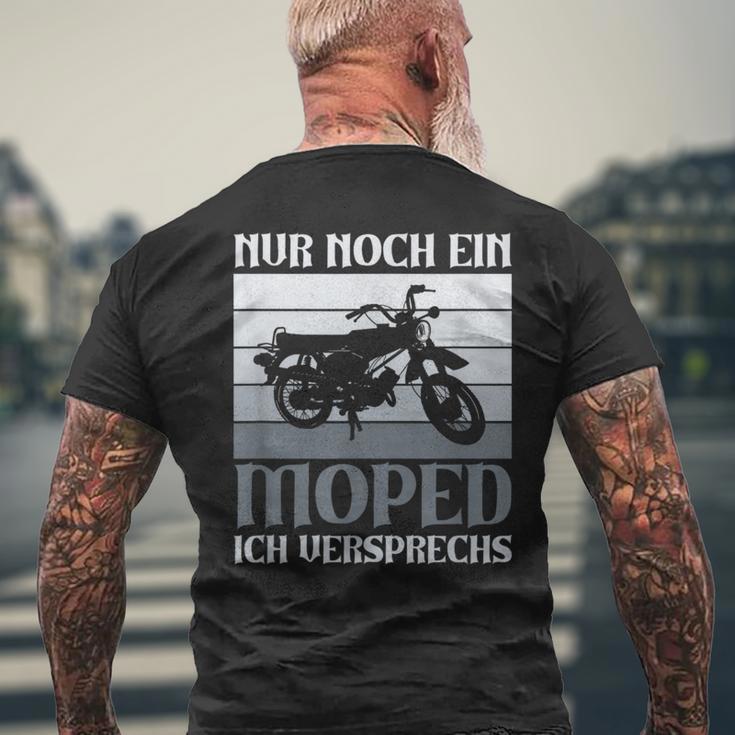 Nur Noch Ein Moped Ich Promise Simson Ddr 2 Taktintage T-Shirt mit Rückendruck Geschenke für alte Männer