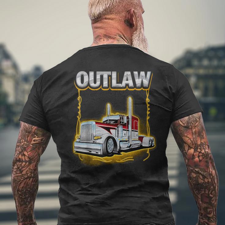 Outlaw Peterbilt Truck S T-Shirt mit Rückendruck Geschenke für alte Männer