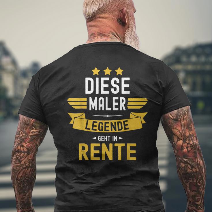 With Painter Pensioner Dese Legende Geht In Rente T-Shirt mit Rückendruck Geschenke für alte Männer