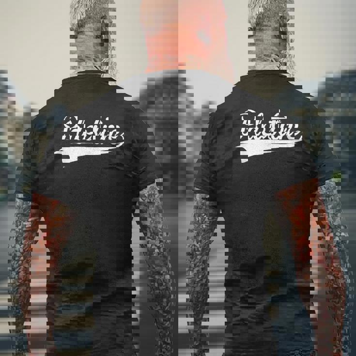 Palestine Baseballintage Retro Fuentes Camiseta Hombre Estampado Espalda Regalos para ancianos