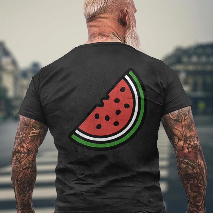 Palestine Watermelon T-Shirt mit Rückendruck Geschenke für alte Männer