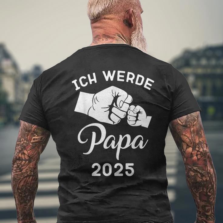 Papa 2025 Ich Werde Papa 2025Ater 2025 T-Shirt mit Rückendruck Geschenke für alte Männer