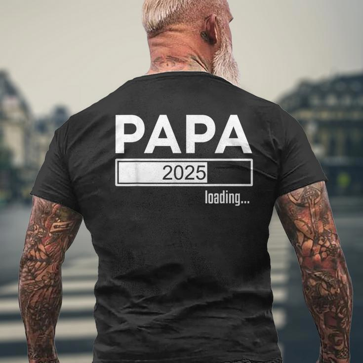 Papa 2025 Loading Ich Werde Papa 2025Ater 2025 T-Shirt mit Rückendruck Geschenke für alte Männer