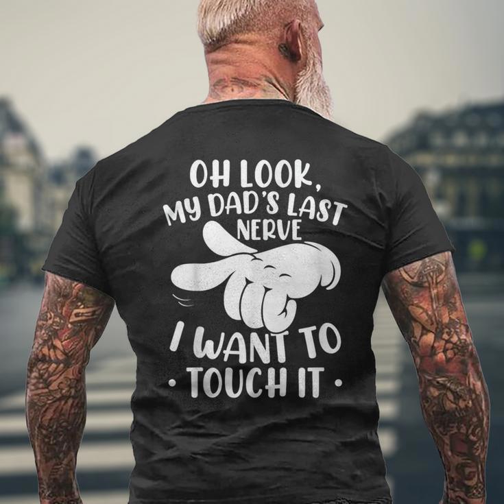 Papa Last Nerve Slogan T-Shirt mit Rückendruck Geschenke für alte Männer