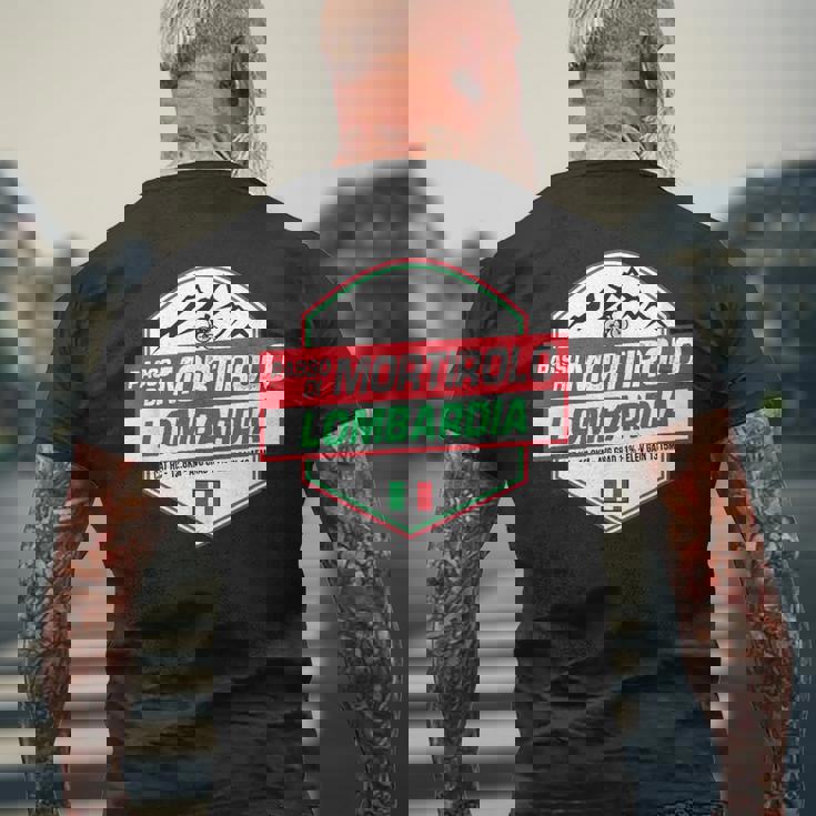 Passo Di Mortirolo Ciclista Lombardía Italia Ciclismoacaciones Camiseta Hombre Estampado Espalda Regalos para ancianos