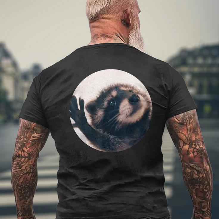 Pedro Dancing Raccoon Meme Men's T-shirt Back Print | Mazezy
