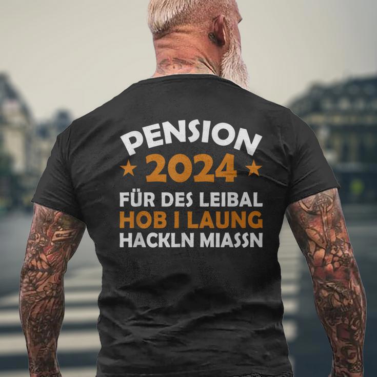 Pension 2024 Für Dieses Musste Ich Lang Arbeit T-Shirt mit Rückendruck Geschenke für alte Männer