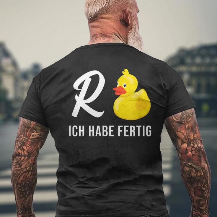 Pensioner Retirement Ich Habe Fertig Retirement T-Shirt mit Rückendruck Geschenke für alte Männer