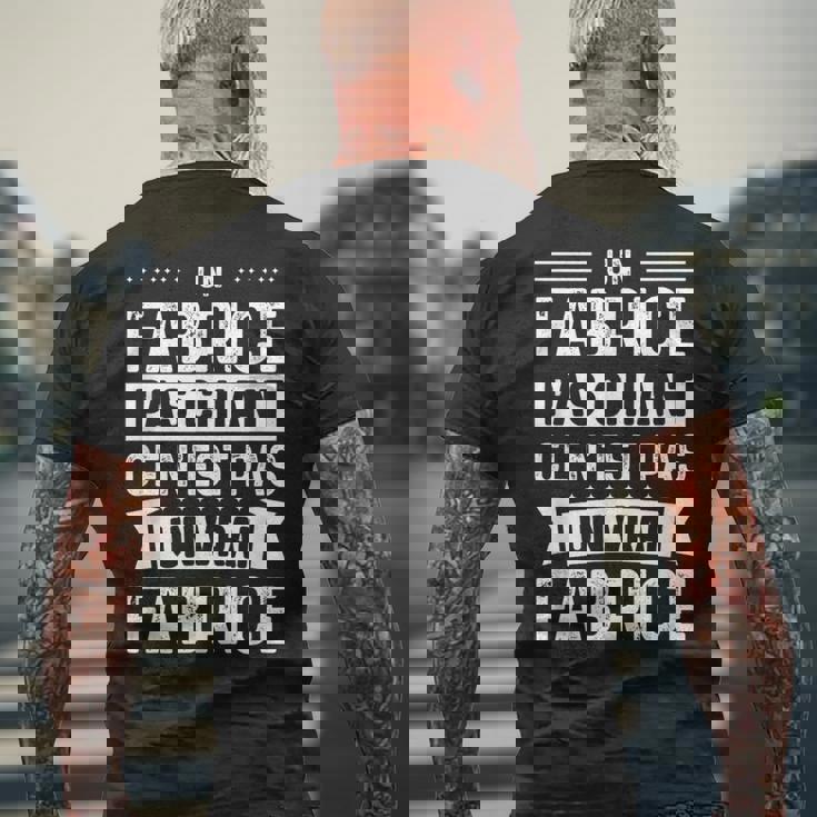 Phrase Drôle Personnalisée Humoristique Homme Chiant Fabrice T-shirt imprimé au dos Cadeaux pour les vieillards