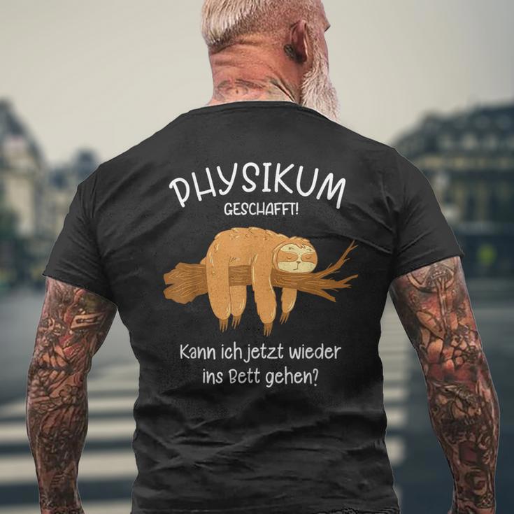 Physikum Geschafft T-Shirt mit Rückendruck Geschenke für alte Männer