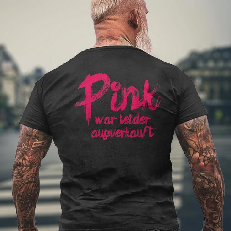 Pink War Unsell T-Shirt mit Rückendruck Geschenke für alte Männer