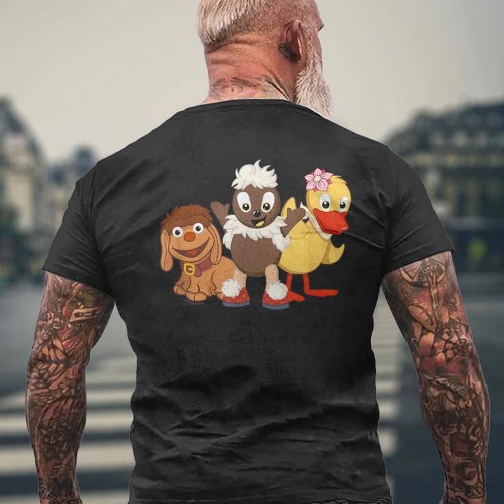 Pittiplatsch Schnatterinchen Und Moppi Drei Freunde T-Shirt mit Rückendruck Geschenke für alte Männer