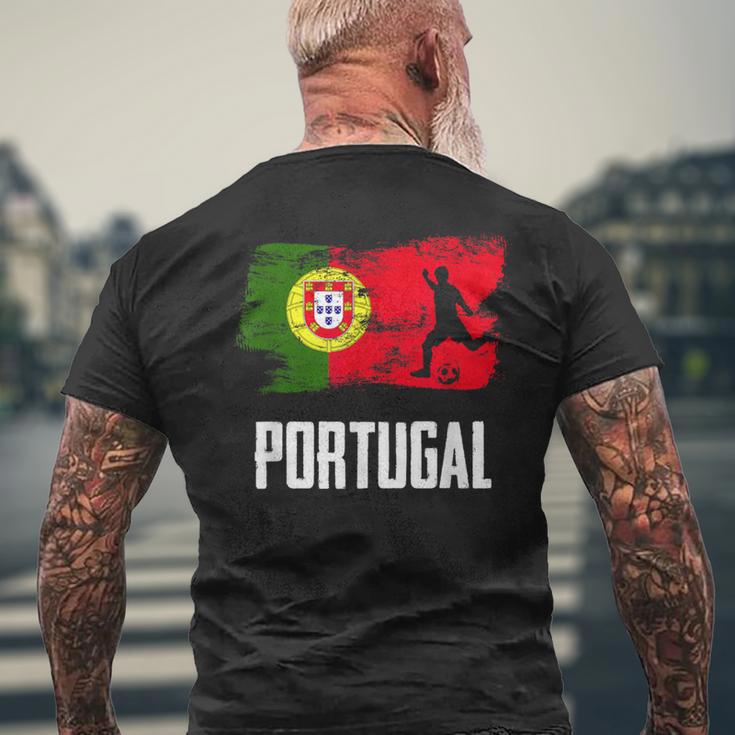 Portugal Flag Jersey Portuguese Soccer Team Portuguese T-Shirt mit Rückendruck Geschenke für alte Männer