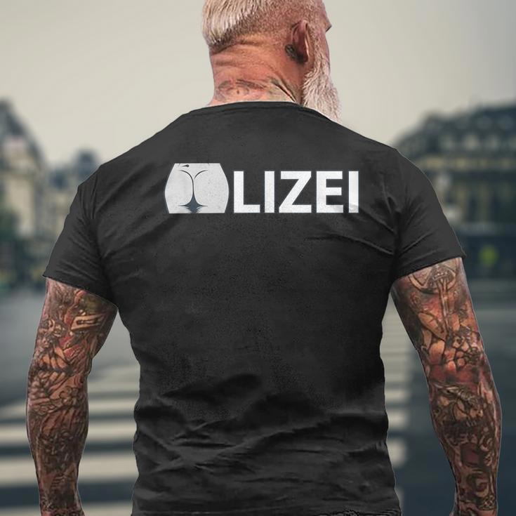 Pozilei Police T-Shirt mit Rückendruck Geschenke für alte Männer