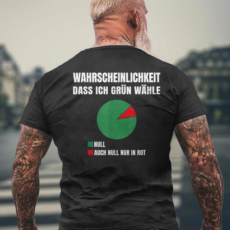 Probability Dass Ich Gegen Grüne Grün Nein Danke T-Shirt mit Rückendruck Geschenke für alte Männer