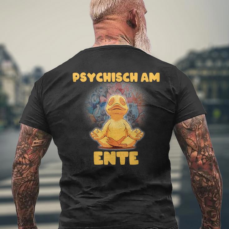 Psychisch Am Ende Psychisch Am Ente Meme T-Shirt mit Rückendruck Geschenke für alte Männer