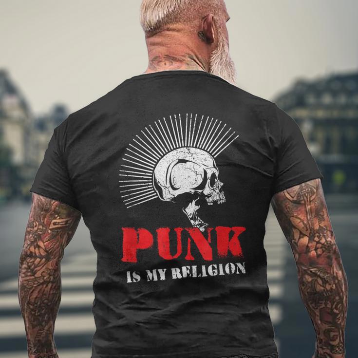 Punk Is My Religion I Punk & Anarchy For Punk Rock T-Shirt mit Rückendruck Geschenke für alte Männer