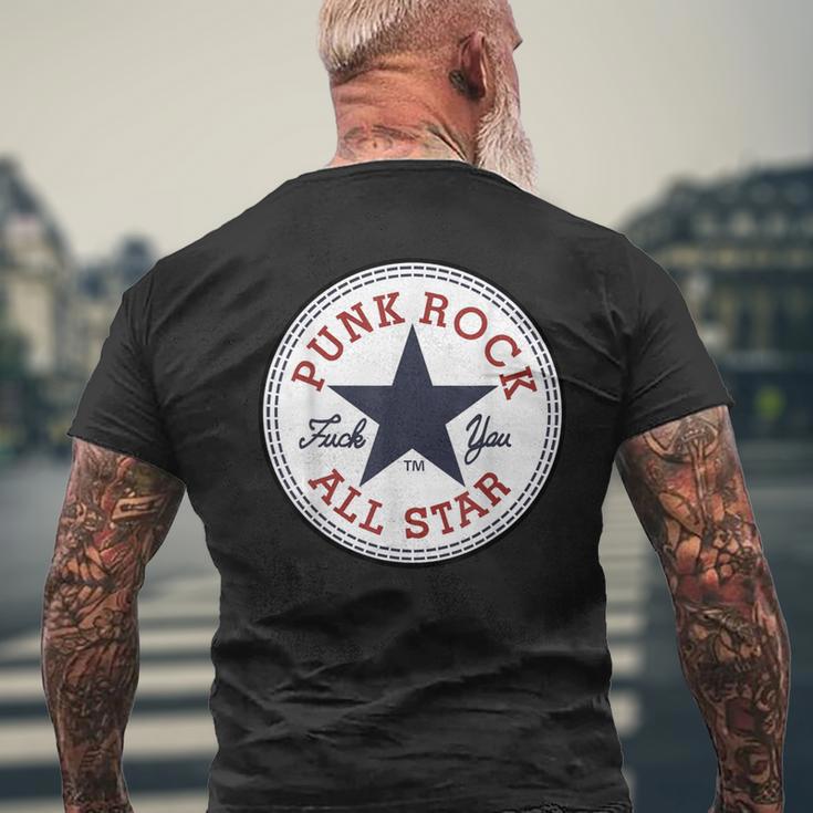 Punk Rock All Star Punk Rock T-Shirt mit Rückendruck Geschenke für alte Männer