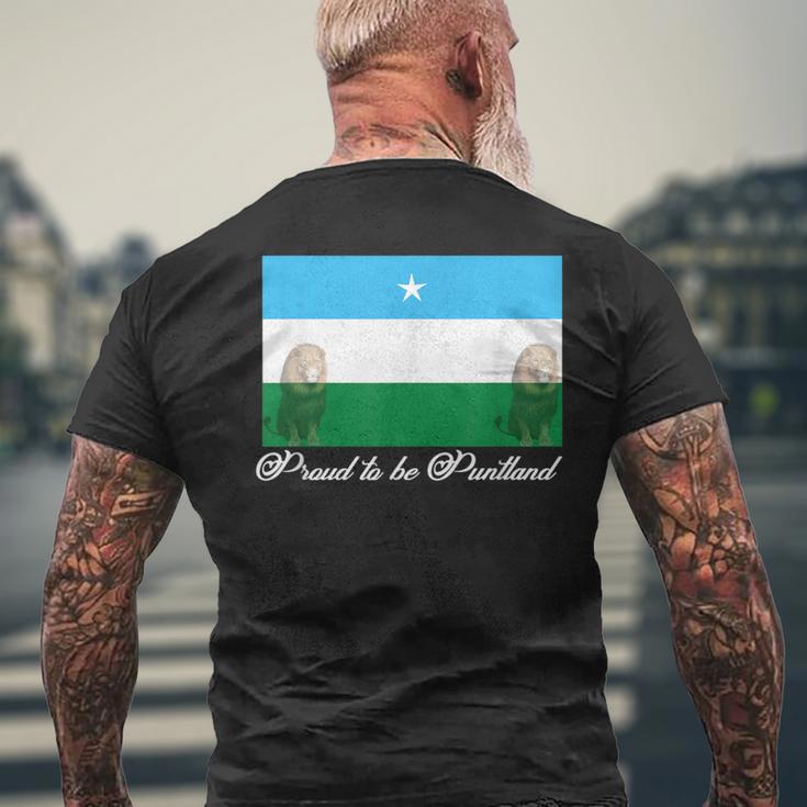 Puntland Flag 21St Anniversary 1998 To 2019T-Shirt mit Rückendruck Geschenke für alte Männer