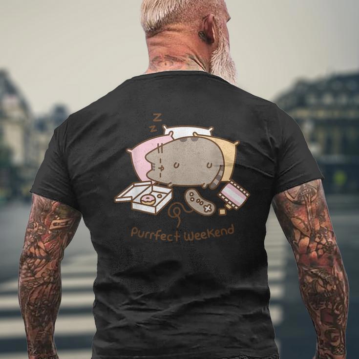 Pusheen Purrfect Weekend T-Shirt mit Rückendruck Geschenke für alte Männer