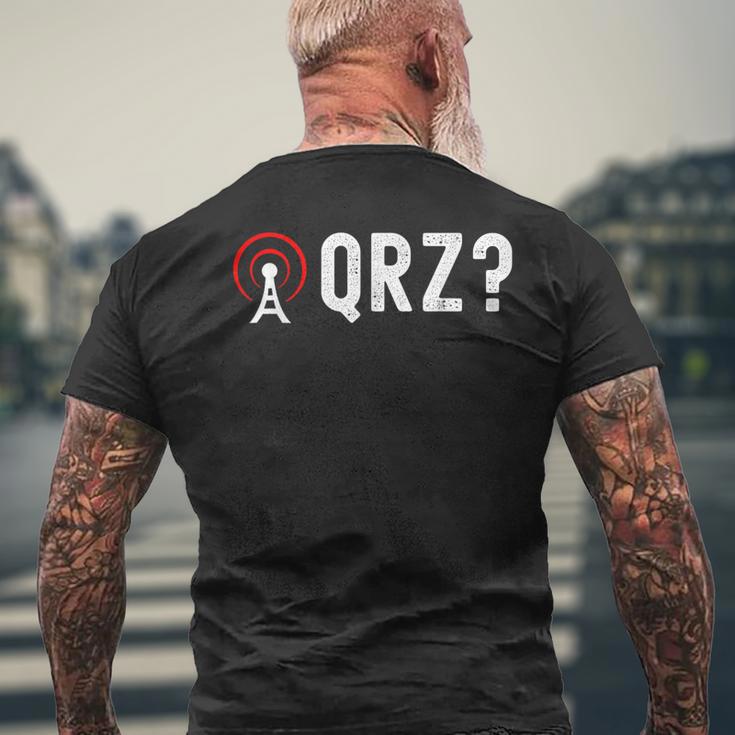 Qrz Amateur Radio T-Shirt mit Rückendruck Geschenke für alte Männer