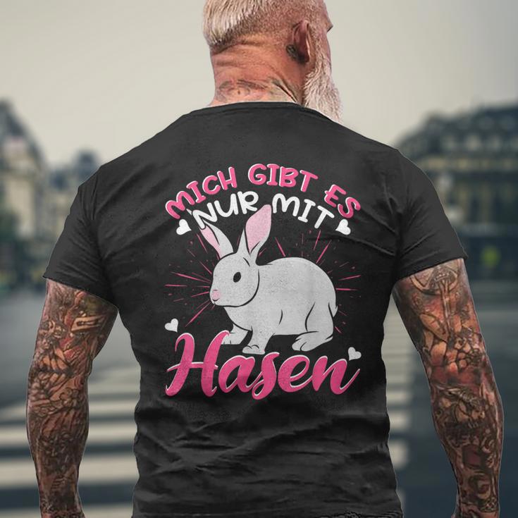 Rabbit Mich Gibt Es Nur Mit Hasen T-Shirt mit Rückendruck Geschenke für alte Männer