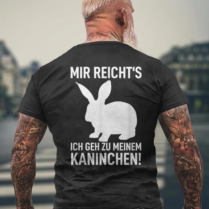 Rabbit Mir Reicht's Ich Geh Zu Meinem Rabbit T-Shirt mit Rückendruck Geschenke für alte Männer