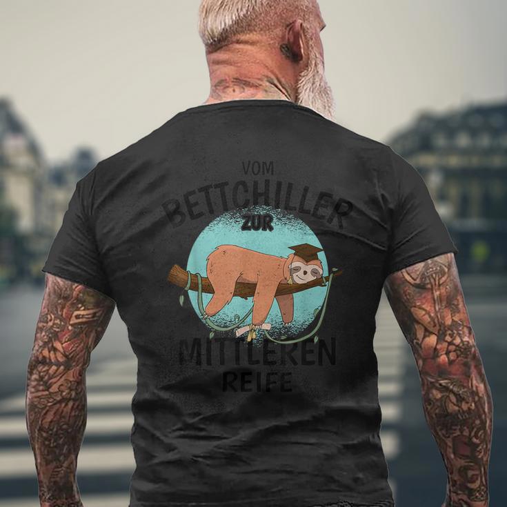 Realschulabschlussom Bettchiller Zur Mitteren Mature Gray T-Shirt mit Rückendruck Geschenke für alte Männer