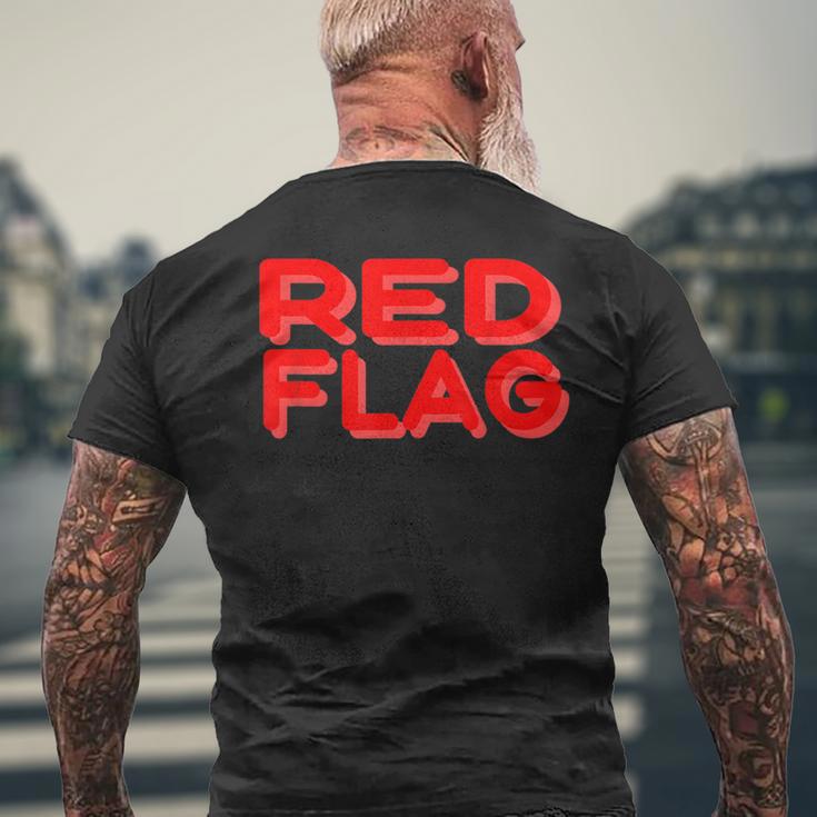 Red Flag T-Shirt mit Rückendruck Geschenke für alte Männer