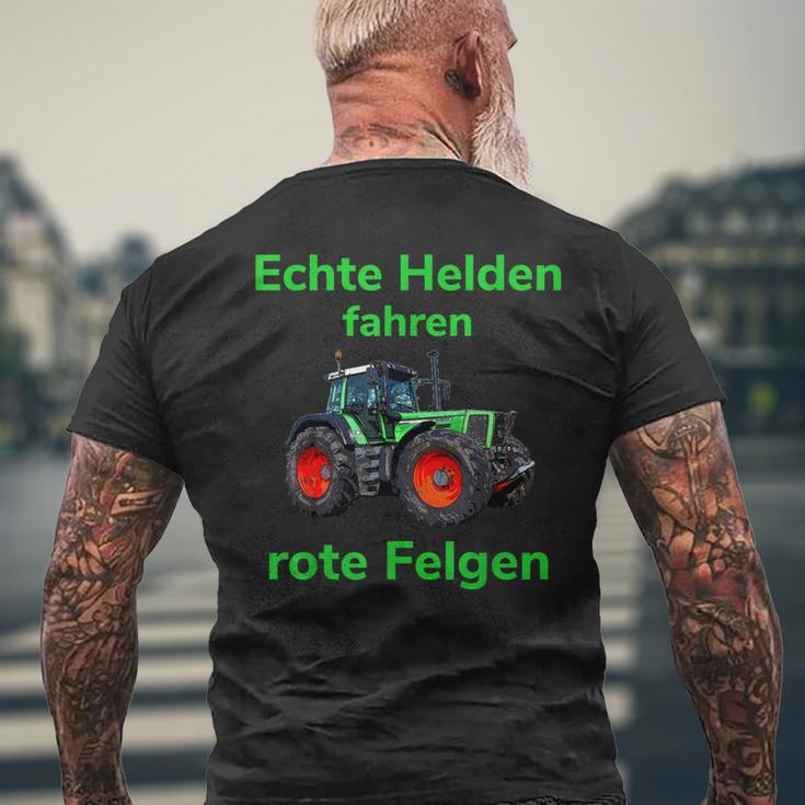 Red Rims Echte Helden Fahren R T-Shirt mit Rückendruck Geschenke für alte Männer