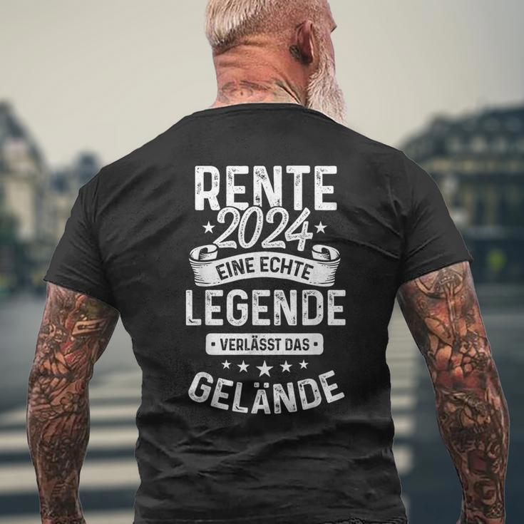 Rente 2024 Eine Echte Legendeerlässt Das Gelände S T-Shirt mit Rückendruck Geschenke für alte Männer