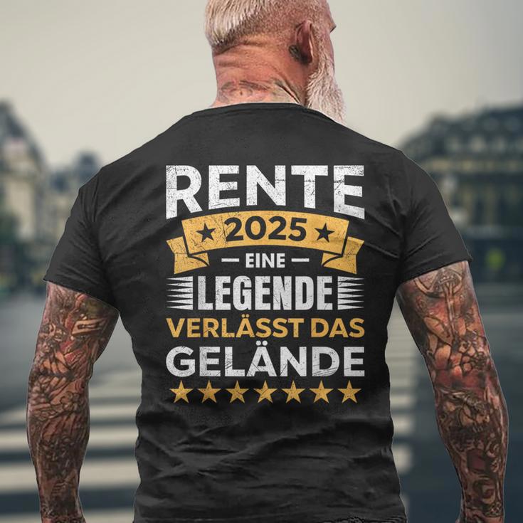 Rente 2025 Eine Legendeerlässt Das Gelände Lustiges T-Shirt mit Rückendruck Geschenke für alte Männer