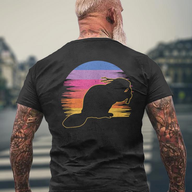 Retro Beaver Beaver Lovers Bobr Meme T-Shirt mit Rückendruck Geschenke für alte Männer