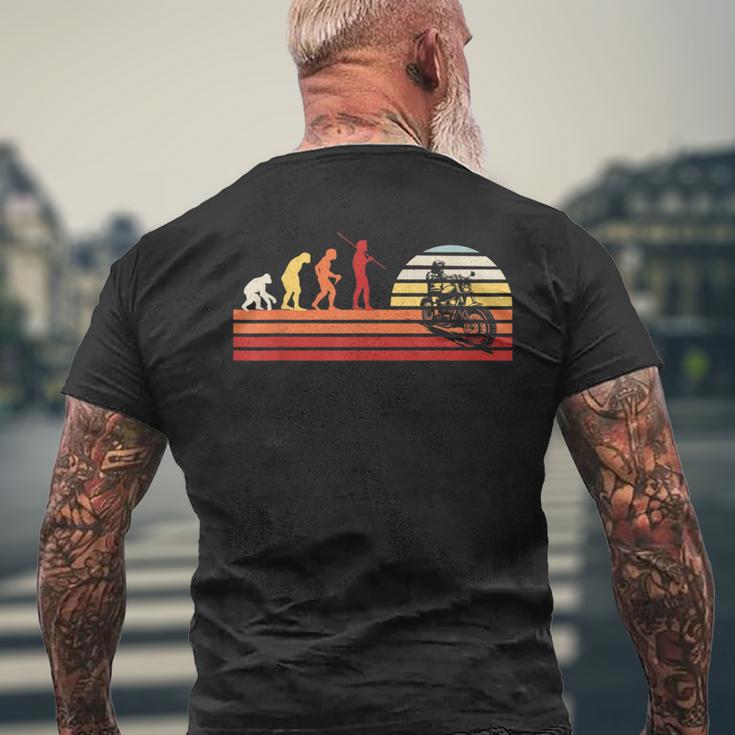 Retro Motorcycle Biker Intage Motorcycle Biker S T-Shirt mit Rückendruck Geschenke für alte Männer