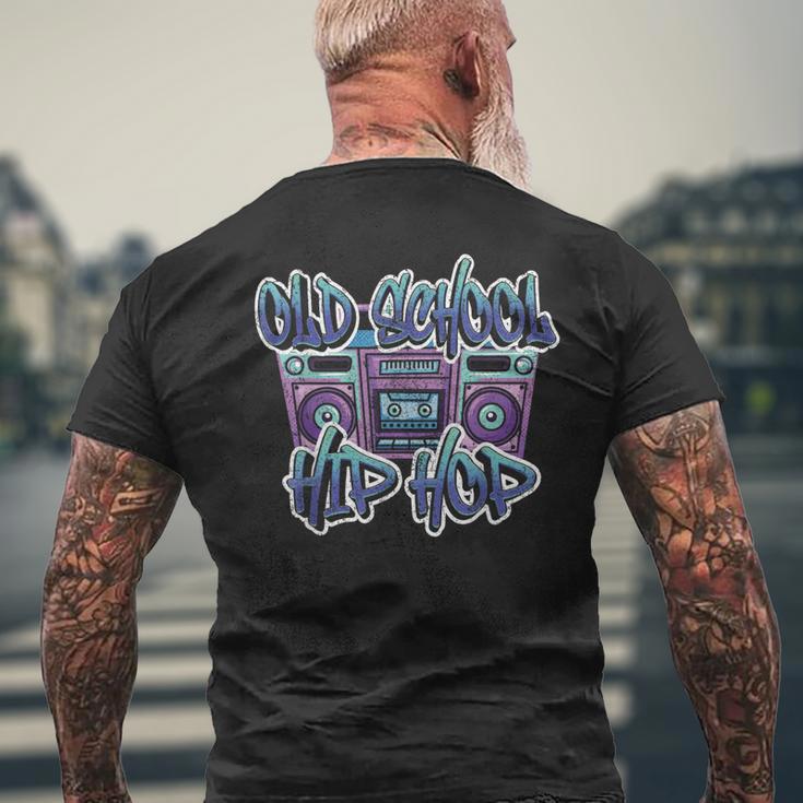 Retro Old School Hip Hop Graffiti Cassette 80S 90S T-Shirt mit Rückendruck Geschenke für alte Männer