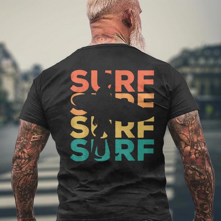 Retrointage Surfing For Surfer And Wave Rider T-Shirt mit Rückendruck Geschenke für alte Männer