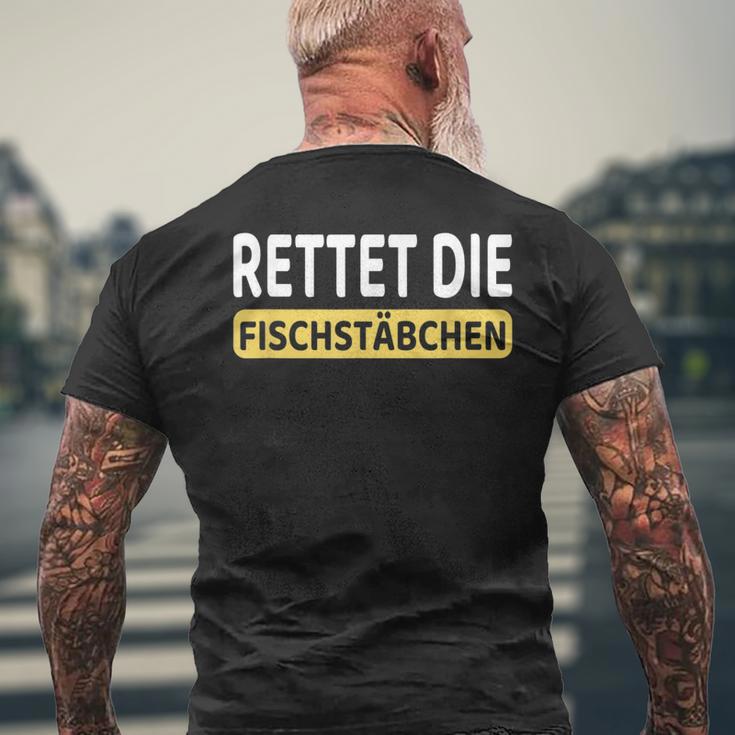 Rettet Die Fischwanden I Koch I Catering T-Shirt mit Rückendruck Geschenke für alte Männer