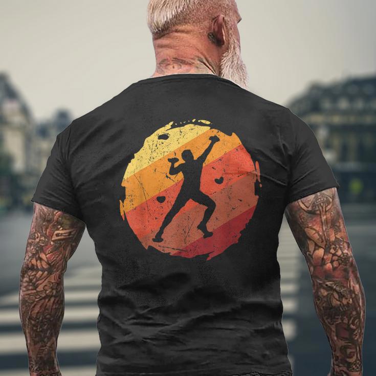 Rock Climbing Retrointage Bouldering T-Shirt mit Rückendruck Geschenke für alte Männer