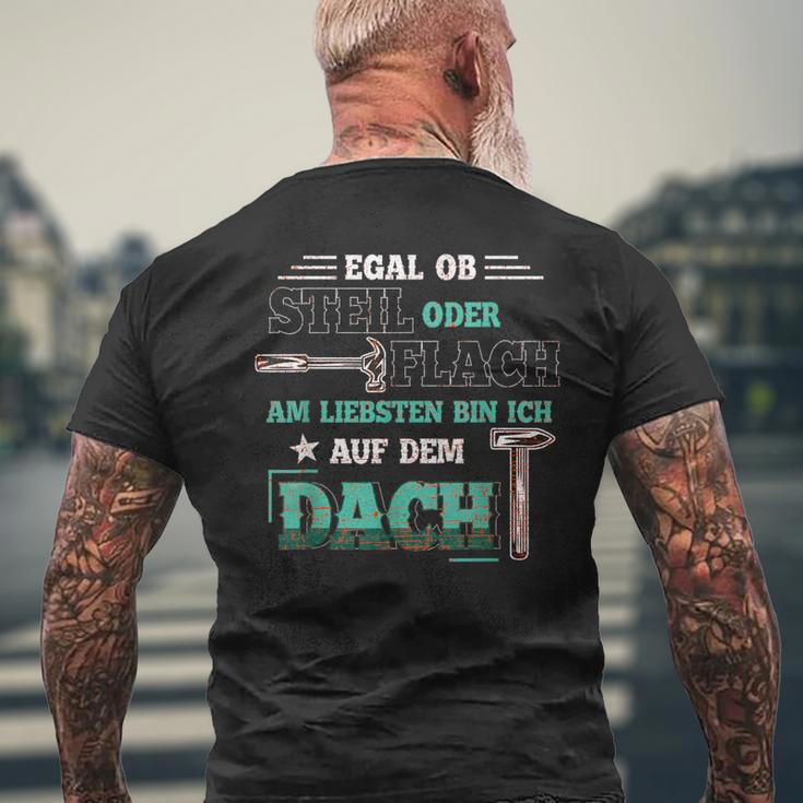 Roofer Idea Roofer T-Shirt mit Rückendruck Geschenke für alte Männer